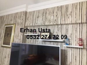 Duvar Kağıdı Kaplama Yapan Usta